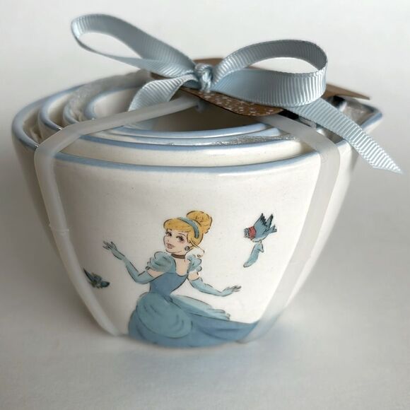 Rae Dunn Other - NWT Rae Dunn Disney Princess Cinderella Blue Birds Measuring Cups Set of 4